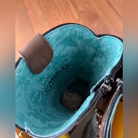 Corral Brown and Gray Embellished Heeled Boots - Picture 12 of 16